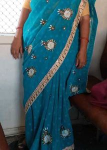 Elegant Blue Saree