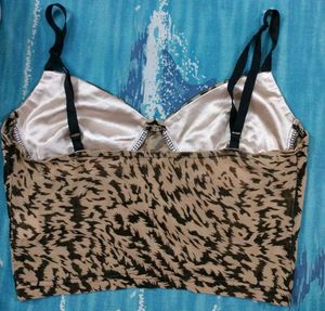 Animal Print Bralette Top