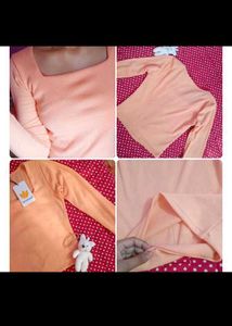 Peach Long Sleeve Top