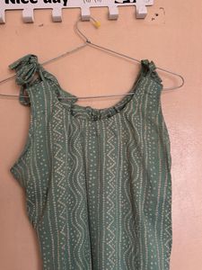 Mint Green Printed Kurti
