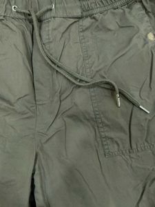 Olive Green Casual Pants