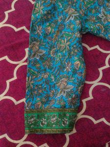 Green Floral Kurta