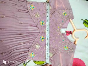 Lavender Embellished Indian Outfit