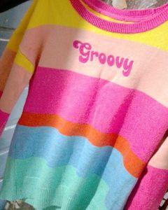 Groovy Striped  beutiful sweater colour