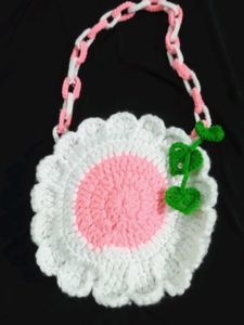 Crochet Daisy Flower Bag