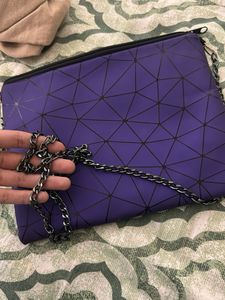 Purple Pouch Sling Bag