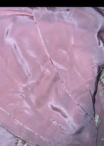 Banarasi pattern pink unstitched suit sets