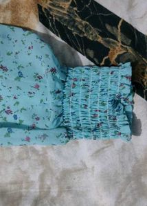 Floral Pleated Top