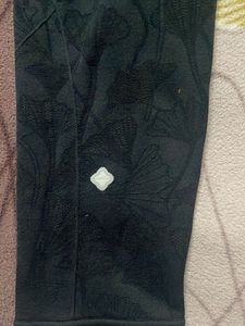 Decathlon Floral Print Black Leggings