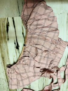 Pink Plaid Two-Piece Set