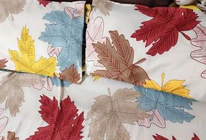 Multi Leaf Printed 5 Feet Bedsheet Set