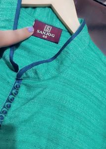 Sea Green Kurta Pajami Set For Boy Or Men 46 Chest