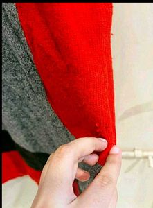 Color Block Mini Winter Dress