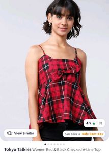 Red&Black Checked Top(Women’s)