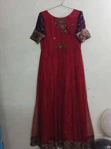Elegant Red Ethnic Gown