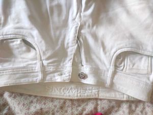White Straight Leg Jeans