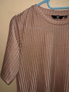 Shiny Pleated Top