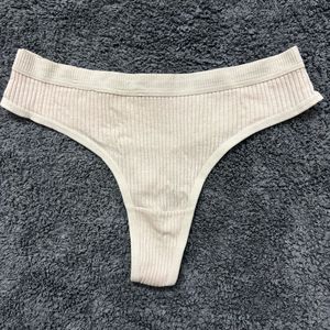 Ribbed Thong - Pink