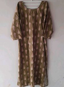 Pure Cotton Kurta Set(bust 40-42)