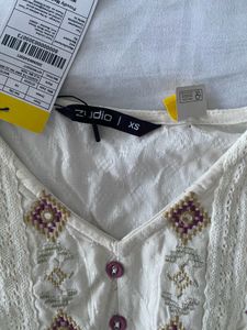 White Embroidered Dress