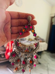 Oxidised Earring 🩷🧡