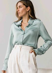 ZARA Silky Green Shirt