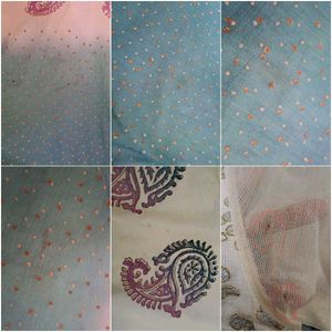 Ethnic Custom Stitch Suit Set with stains