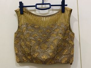 Golden Heavy Work Lehenga