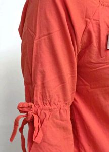Red Designer Girls Top Partywear