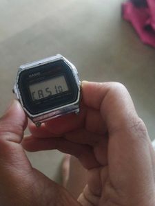 Silver Tone Metal Watch Band