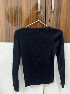 Elegant Black Long Sleeve Top