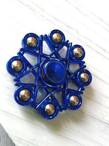 Blue Metal Fidget Spinner