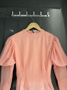 Pink Ballon Sleeved Top