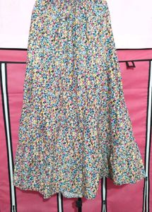 Floral Print Ethnic Skirt