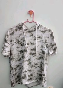 Tie-Dye Hoodie Top