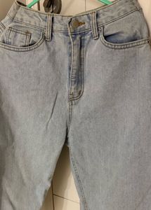 Two Tone Straight Fit Jeans
