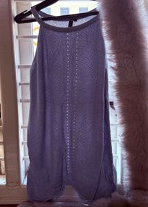 Light Blue Knit Tank Top