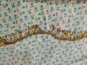 Elegant Purple Saree with Gold Accents