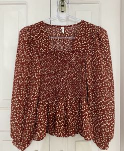 Floral Red Top