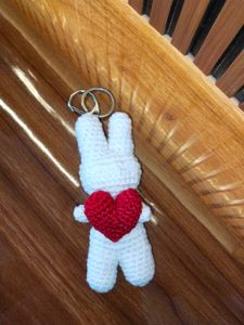 Crochet Bunny Keychain 🐰💕