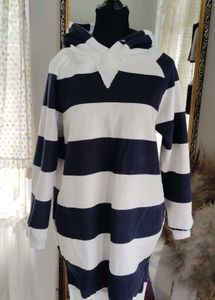 Striped Hoodie Dress