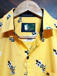 L&#39;amour Original Mustard Printed Shirt For Men