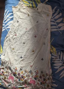 Tailored / Hand Stitched Embroidered White Kurta