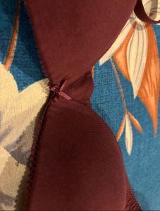 Elegant Burgundy Bra (Padded, Non Wired)