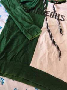 Stylish Two-Tone &#34;GORGEOUS&#34; Printed Hoodie