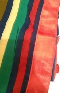 Multi Red Saree New With Tags
