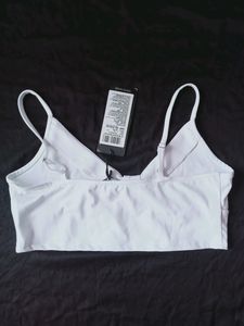 Tokyo Talkies White Bralette Crop Top