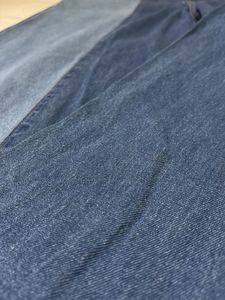 Two-Tone Wide Leg Jeans