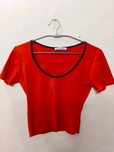 Zara Rust Crop Top