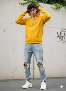 Maroon Zip-Up Hoodie